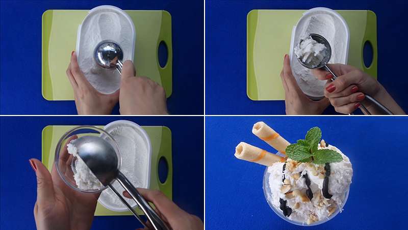Cách làm kem dừa 3