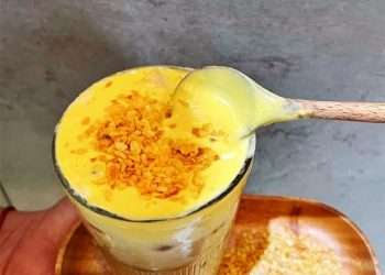 cách làm kem trứng 1