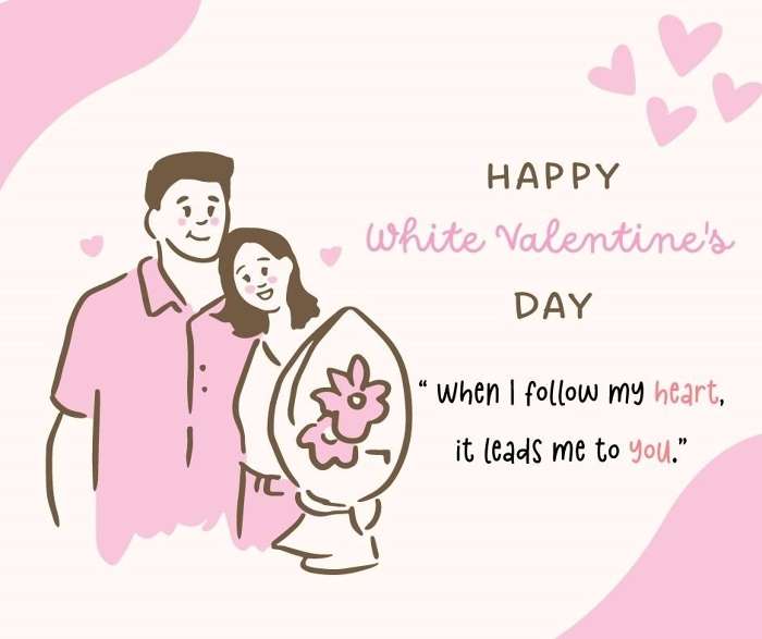 Những hình ảnh Valentine trắng cute dễ thương