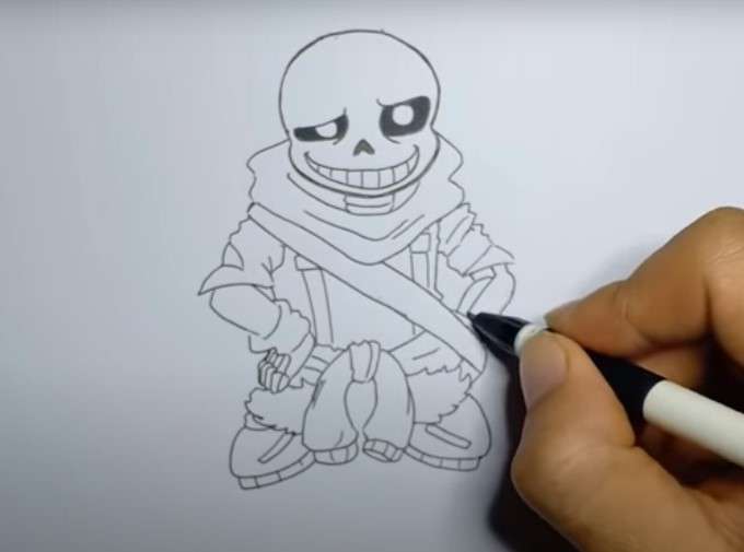 cách vẽ ink sans 6