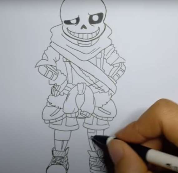 cách vẽ ink sans 7