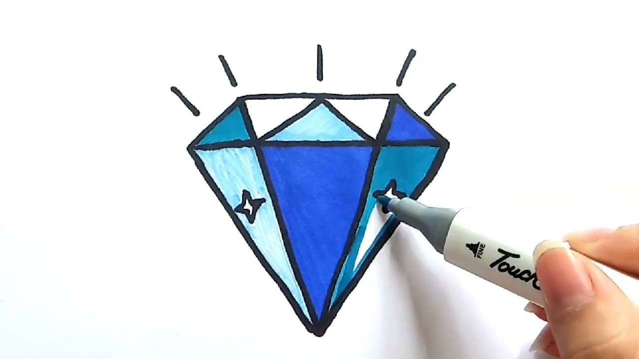 cách vẽ kim cương 17
