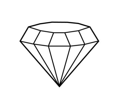 cách vẽ kim cương 7