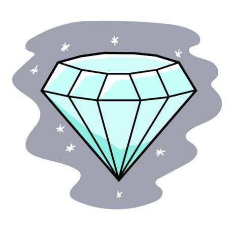 cách vẽ kim cương 8