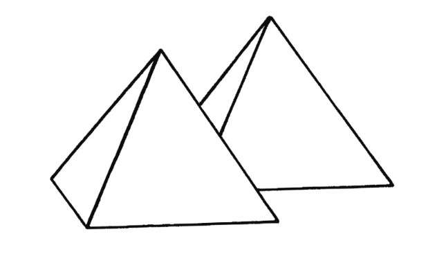 cách vẽ kim tự tháp 10