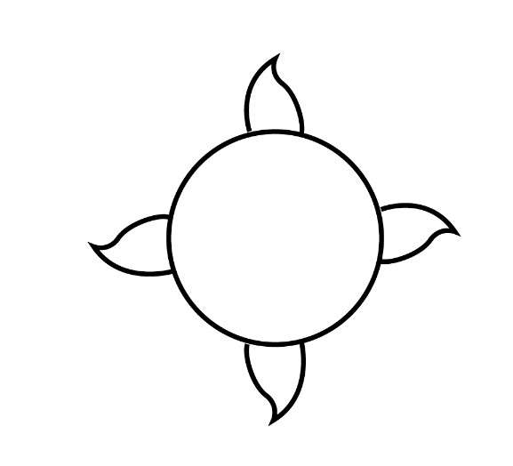 cách vẽ ông mặt trời 15