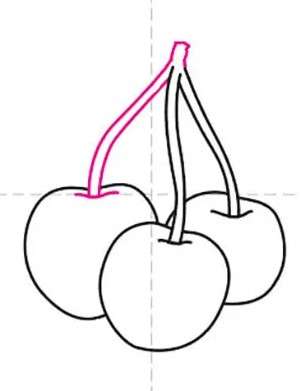 cách vẽ quả cherry 11