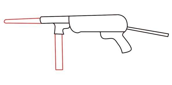 cách vẽ súng 7