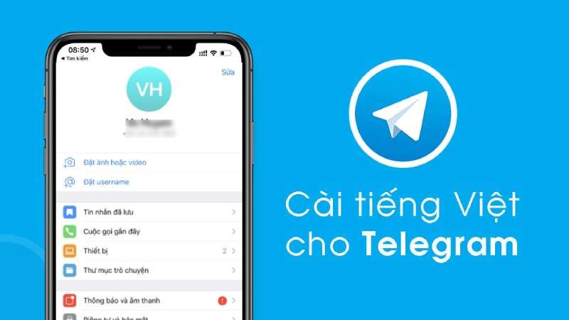 Link cài đặt tiếng Việt cho Telegram