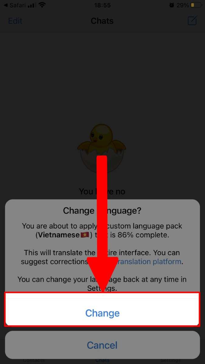 Cài tiếng Việt cho Telegram 4