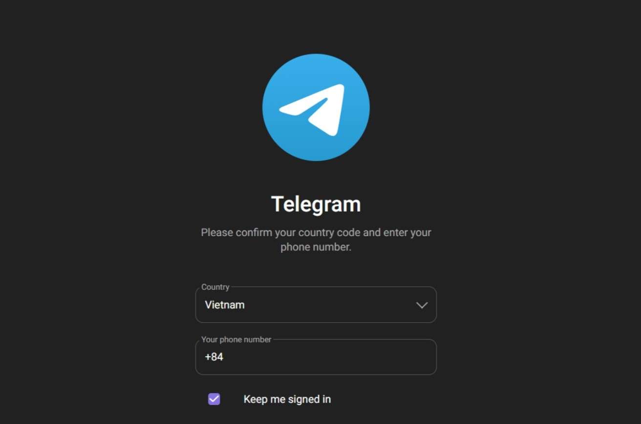 Cách đăng nhập Telegram web
