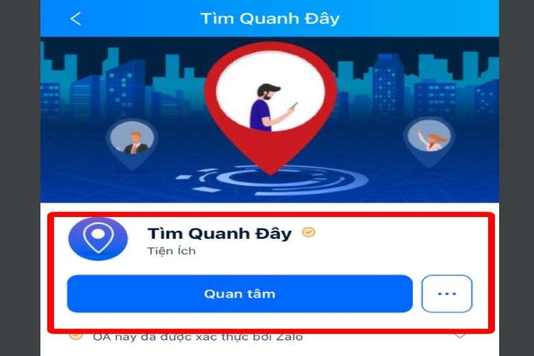 Cách bật tìm quanh đây của Zalo