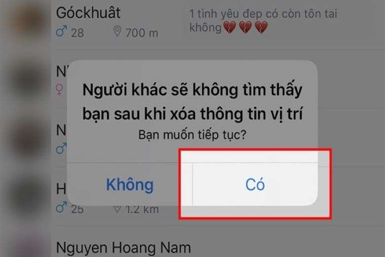 Cách tắt tính năng tìm quanh đây của Zalo