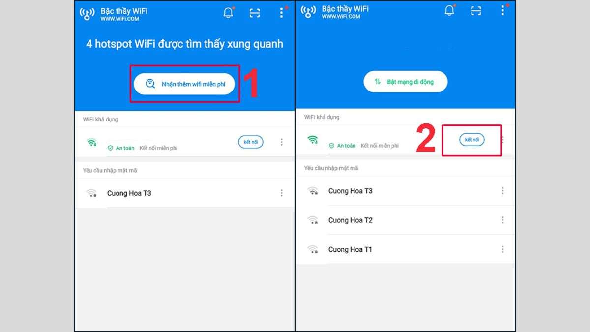 Cách vào WiFi không cần mật khẩu cho điện thoại Android