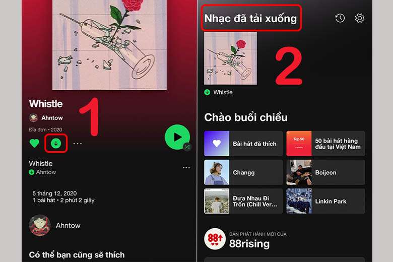 Cách tải nhạc trên Spotify về điện thoại, máy tính bảng