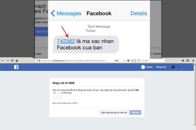 Cách xác minh danh tính Facebook qua tin nhắn SMS (số điện thoại)
