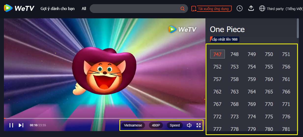 Cách xem WeTV online trên máy tính PC