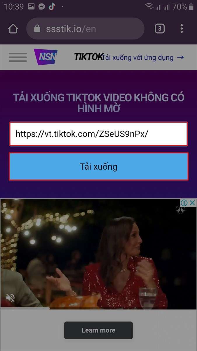 Chuyển video TikTok sang MP3 bằng ssstik.io
