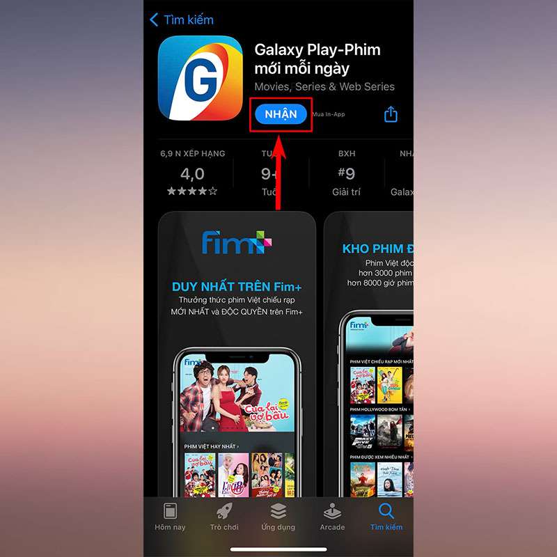 Link Tải Galaxy Play cho điện thoại iPhone