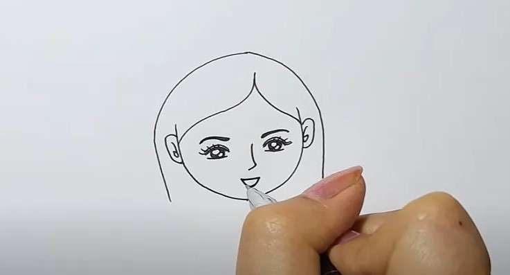 cách vẽ cô giáo 8