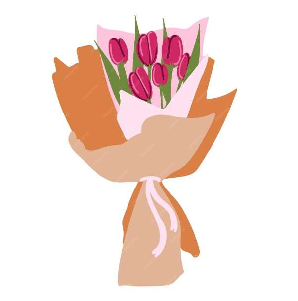 cách vẽ hoa tulip 10