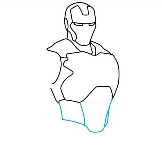 cách vẽ iron man 4