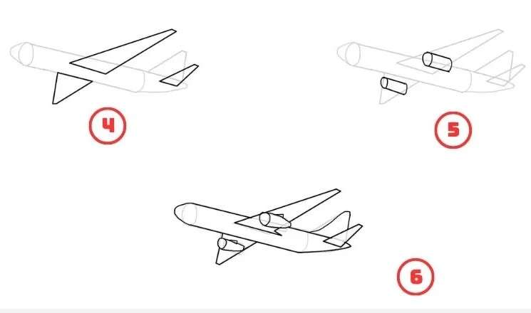 cách vẽ máy bay 15