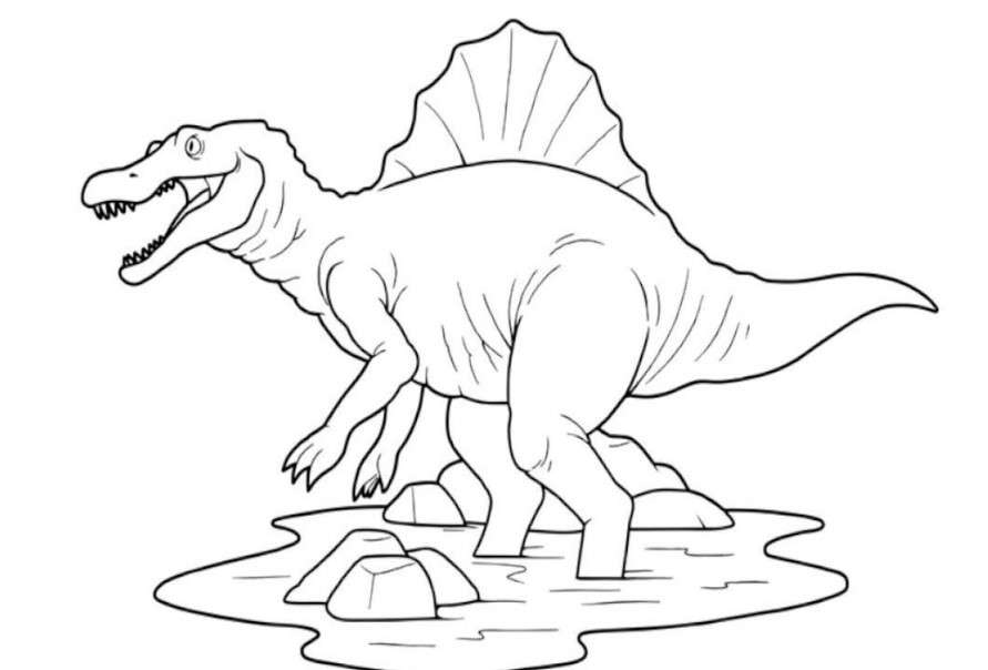 cách vẽ khủng long 14