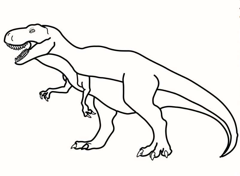 cách vẽ khủng long 15