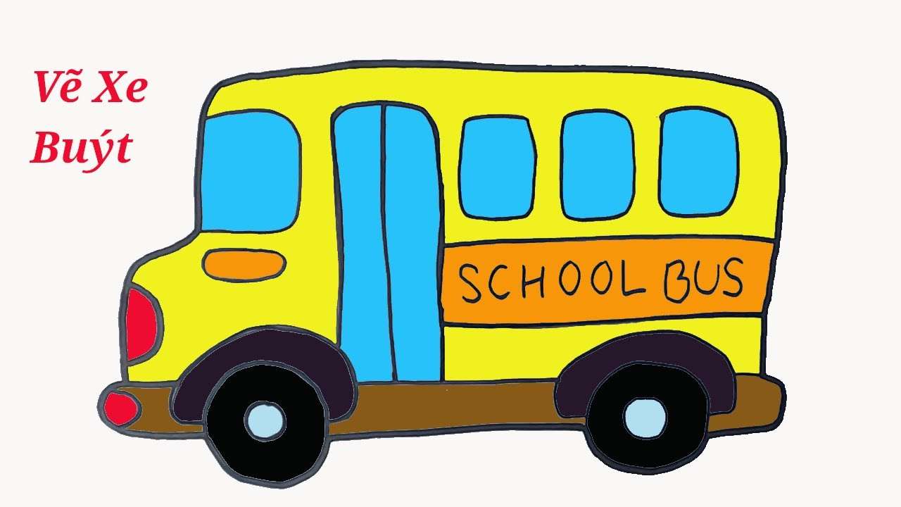 cách vẽ xe buýt 1