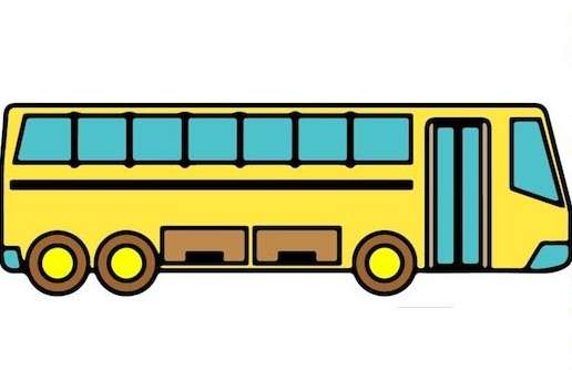 cách vẽ xe buýt 14