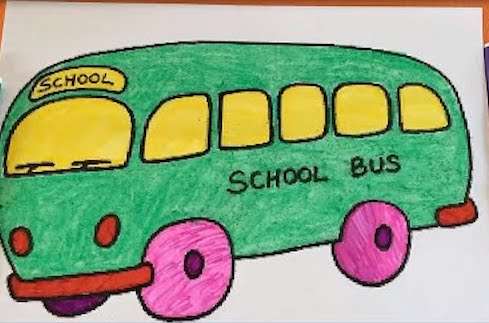 cách vẽ xe buýt 16