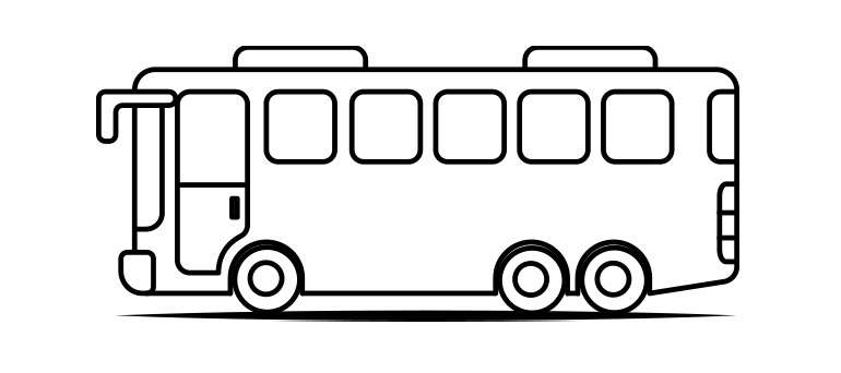 cách vẽ xe buýt 7