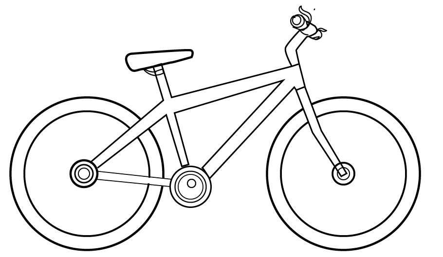 cách vẽ xe đạp 11