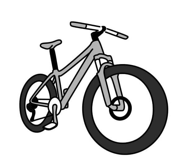 cách vẽ xe đạp 20