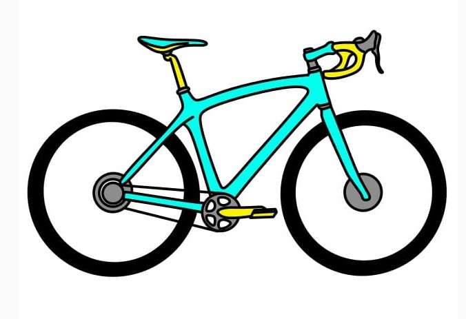 cách vẽ xe đạp 26