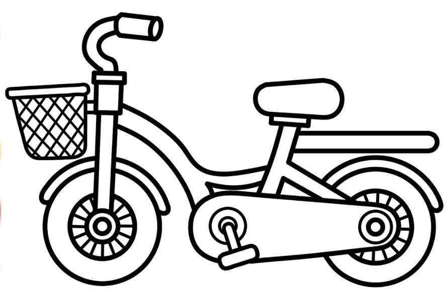 cách vẽ xe đạp 29