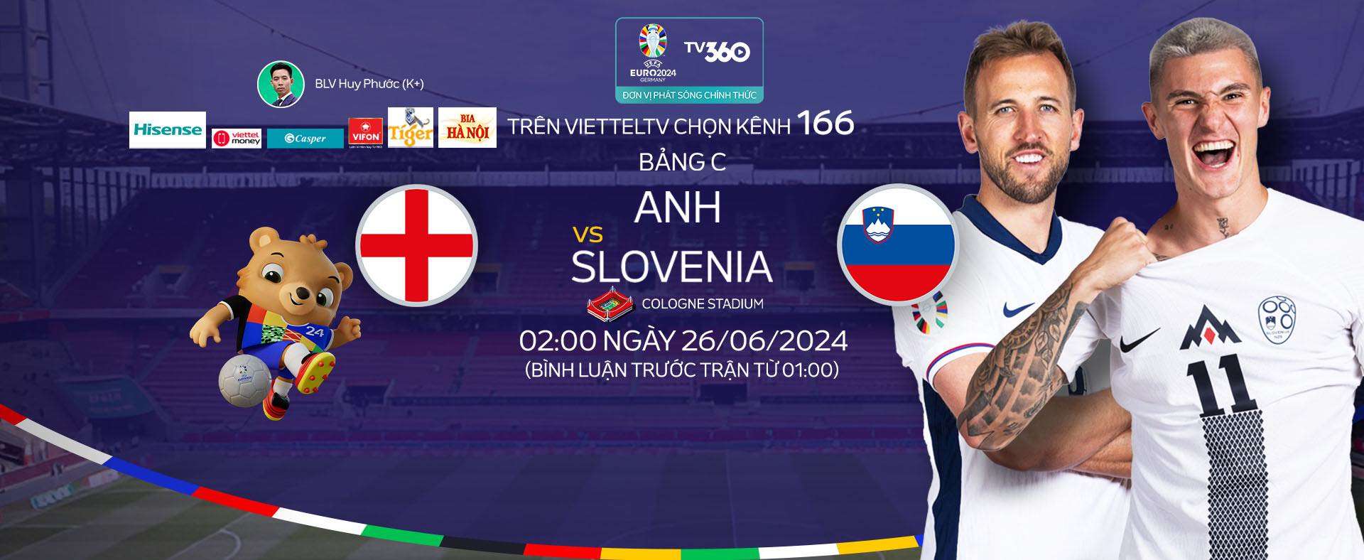 Link xem trực tiếp Anh vs Slovenia bảng C Euro 2024